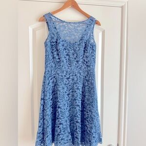 Blue Lace Bridesmaid Dress (no alterations)